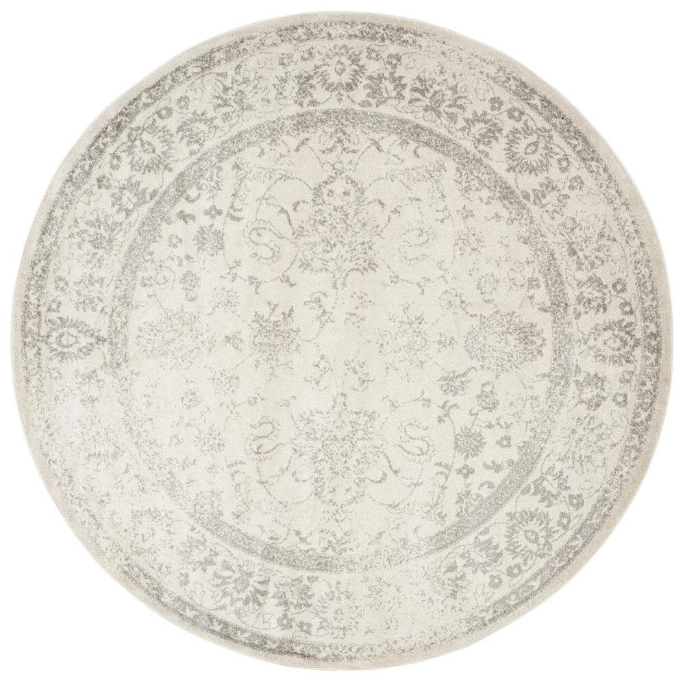 Safavieh Adirondack ADR109C-10R 10&#39; x 10&#39;  Ivory/Silver Round Rug, , large