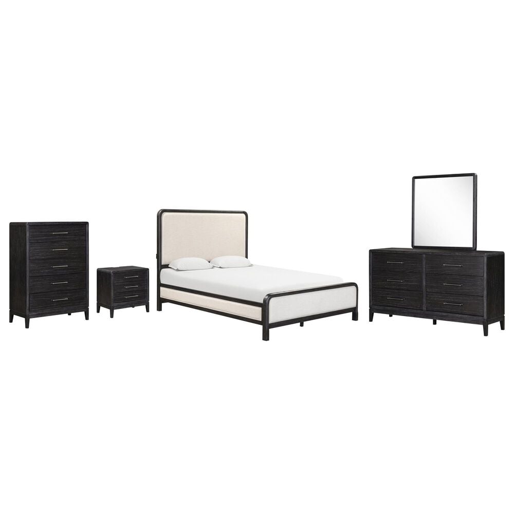 Riva Ridge Ambrose 5-Piece Queen Panel Bedroom Set in Obsidian Mist, , large