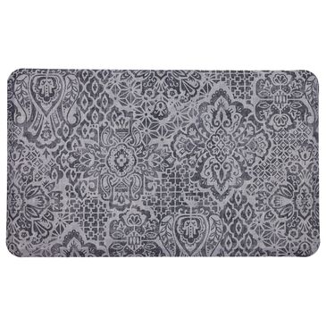 Mohawk Dri-Pro Deluxe Damask Nouveau 1"8" x 3"6" Grey Area Rug, , large