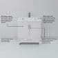 Lexora Home Jacques 30" Single Bathroom Vanity in White with 2 cm White Quartz Top and Rectangular Sink, , large