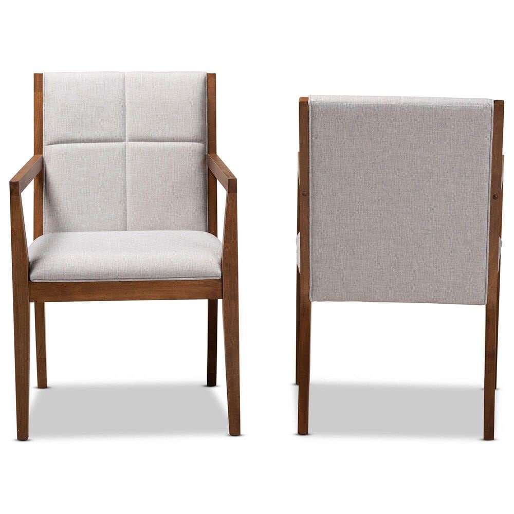 Baxton Studio Theresa Accent Chair in Dark Grey (Set of 2), , large