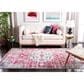 Safavieh Madison MAD447R 10" x 14" Fuchsia and Teal Area Rug, , large