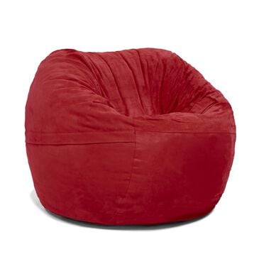 Jaxx 3" Round Bean Bag with Removable Cover in Cherry, , large