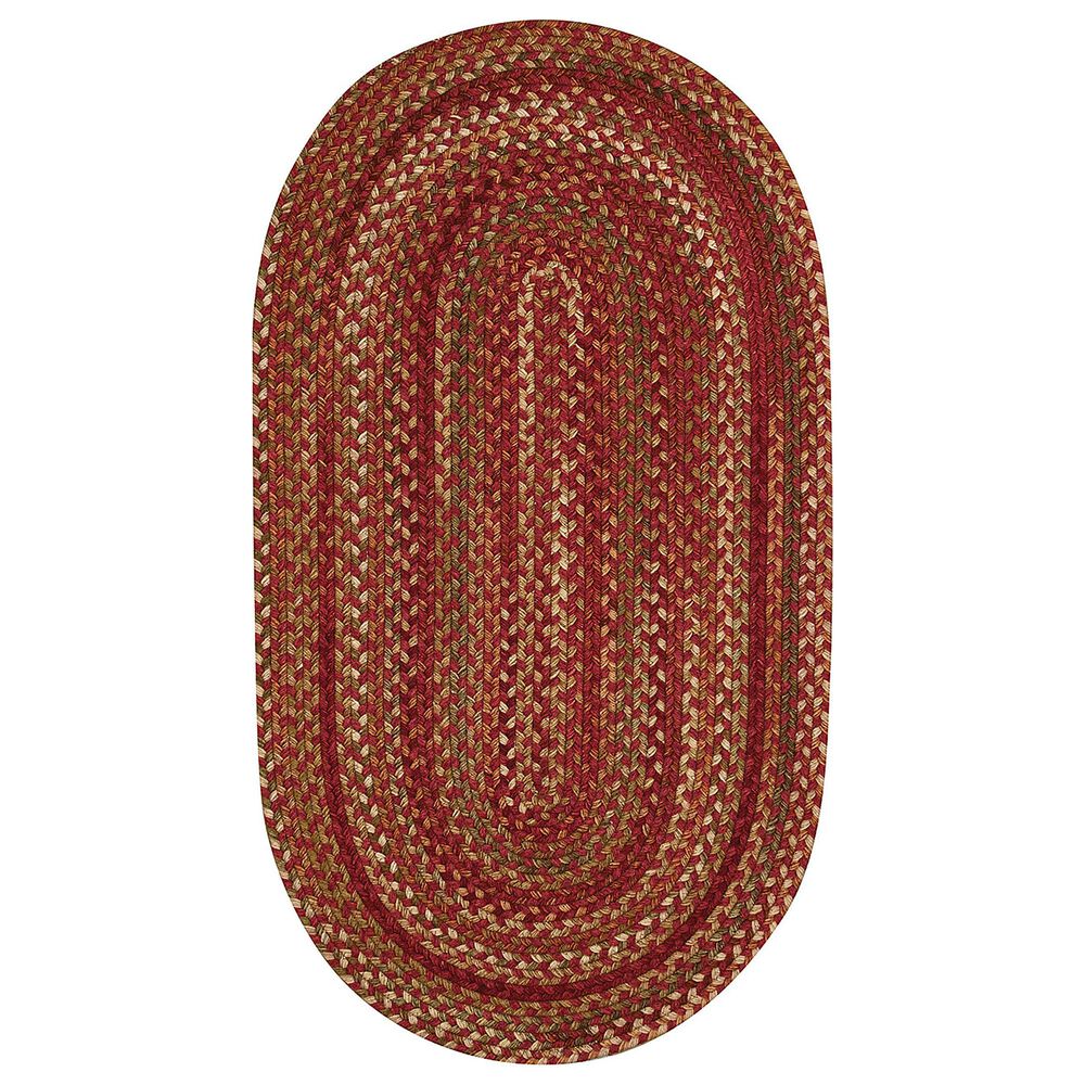 Capel Homecoming 0048-500 1"8" x 2"6" Oval Rosewood Red Area Rug, , large