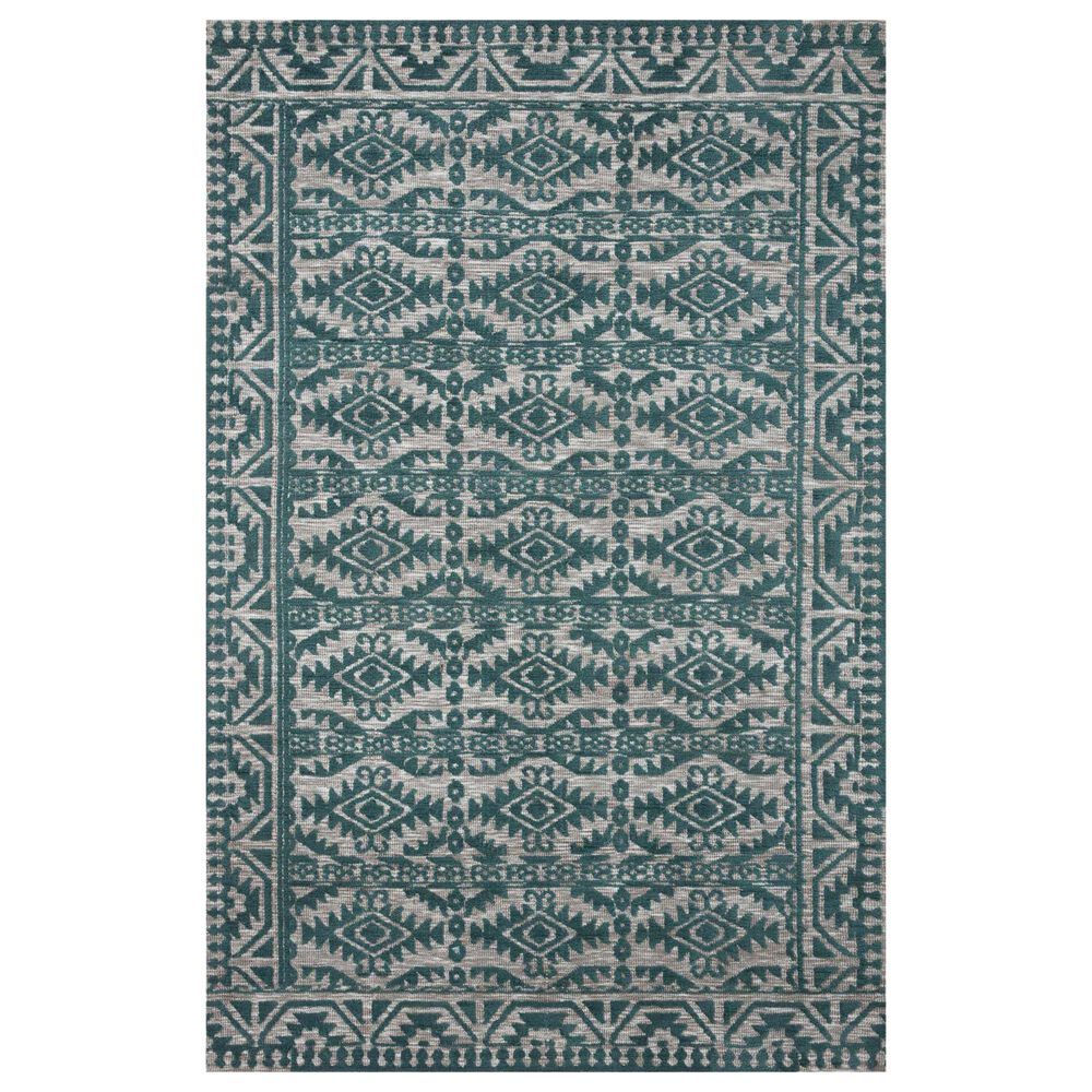 Justina Blakeney x Loloi Yeshaia 2"6" x 7"6" Teal and Dove Runner, , large