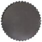 Maple and Jade 36" Round Metal Wall Mirror with Beaded Detailing in Satin Silver, , large