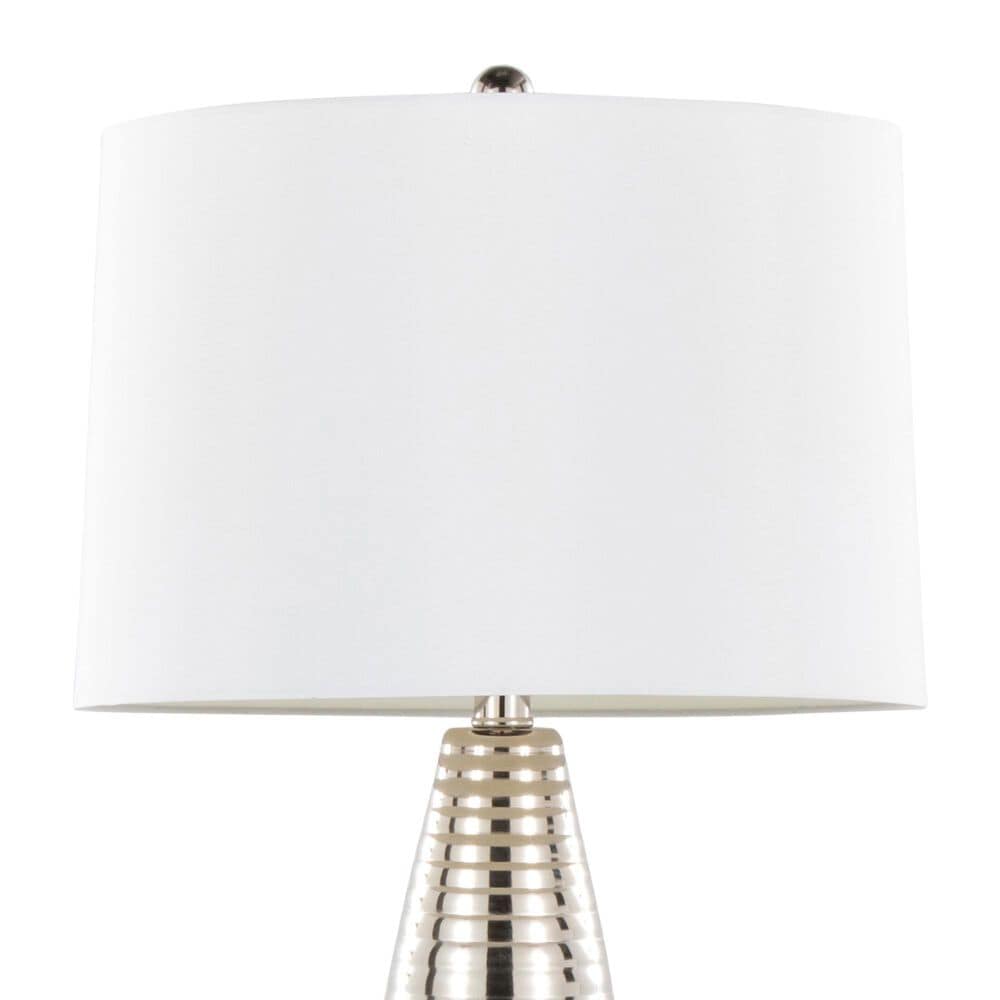 Grandview Gallery Maya 27&quot; Metal Table Lamp in Polished Nickel, , large