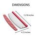 Fante"s Rocking Pizza Cutter with Blade Guard in Stainless Steel and Red, , large
