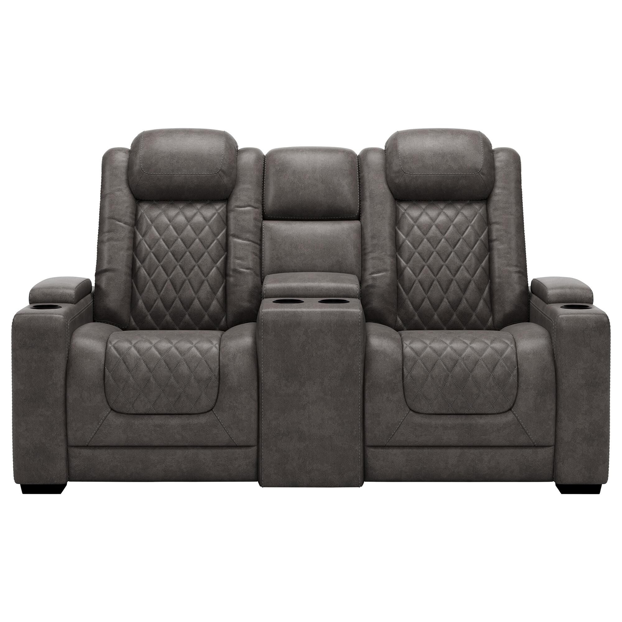 Ashley power top reclining console loveseat