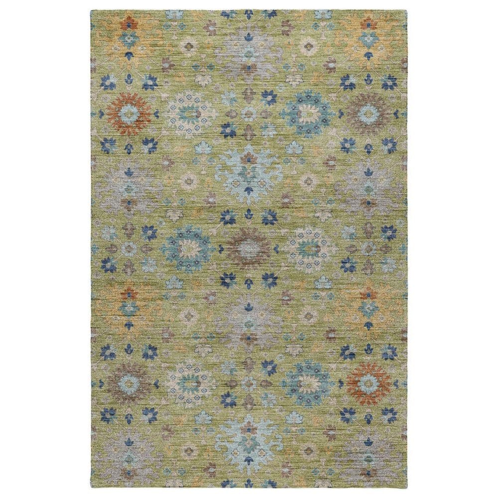 Dalyn Rug Company Silk Road Aloe, Sky, Ivory, Copper, Mocha and Gray 5" x 7"6" Area Rug, , large