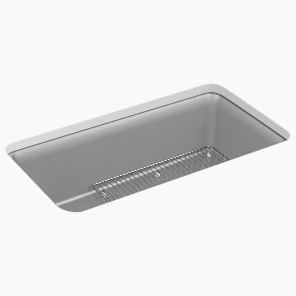 Kohler Cairn 33.5" Single Bowl Sink in Matte Grey, , large