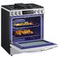 LG 6.3 Cu. Ft. Smart Wi-Fi Enabled ProBake Convection InstaView Slide-In Gas Range with Air Fry in Print Proof Stainless Steel, , large