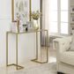 Carolina Chair and Table Monaco Glass Top Console in Gold, , large