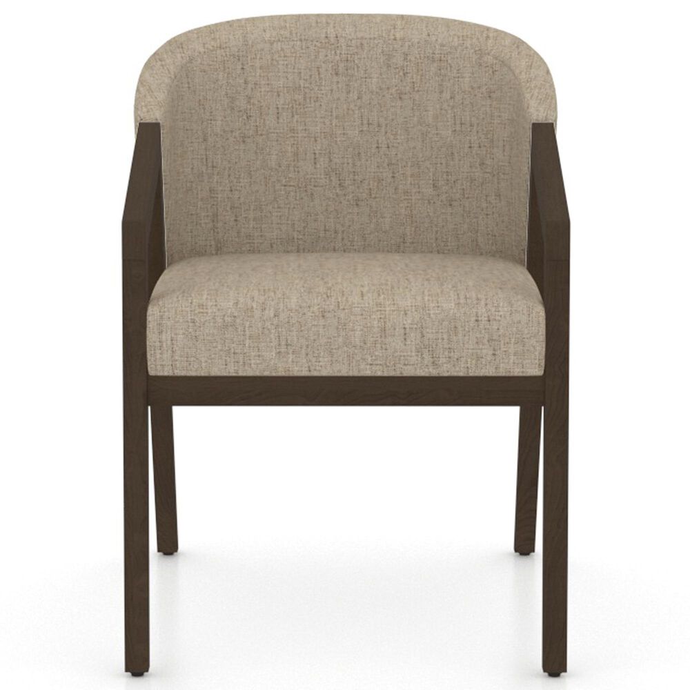 Canadel Modern 5-Piece Round Dining Set in Hazelnut Washed, , large