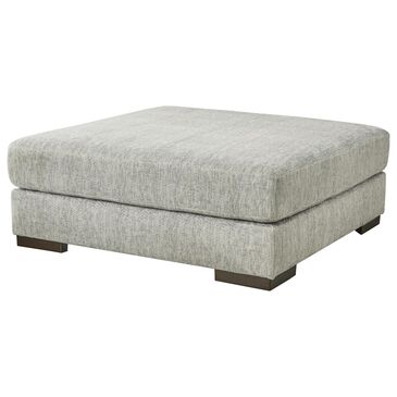 Signature Design by Ashley Regent Park Oversized Accent Ottoman in Pewter, , large