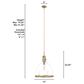 Hunter Van Nuys 16" 1-Light Pendant in Alturas Gold, , large