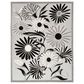 Nourison Aloha 7"10" x 10"6" Black and White Indoor/Outdoor Area Rug, , large