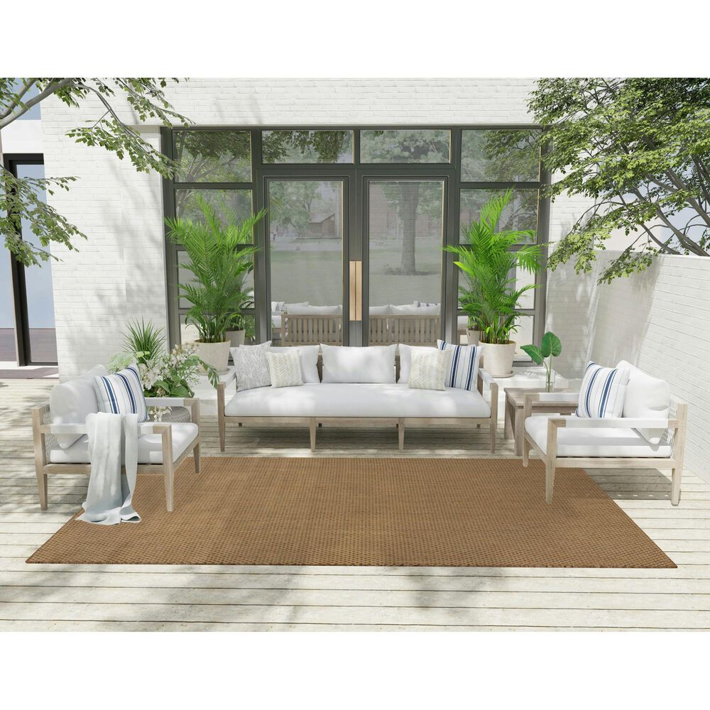 Nourison Courtyard Jute 6&#39; x 9&#39; Indoor/Outdoor Area Rug, , large
