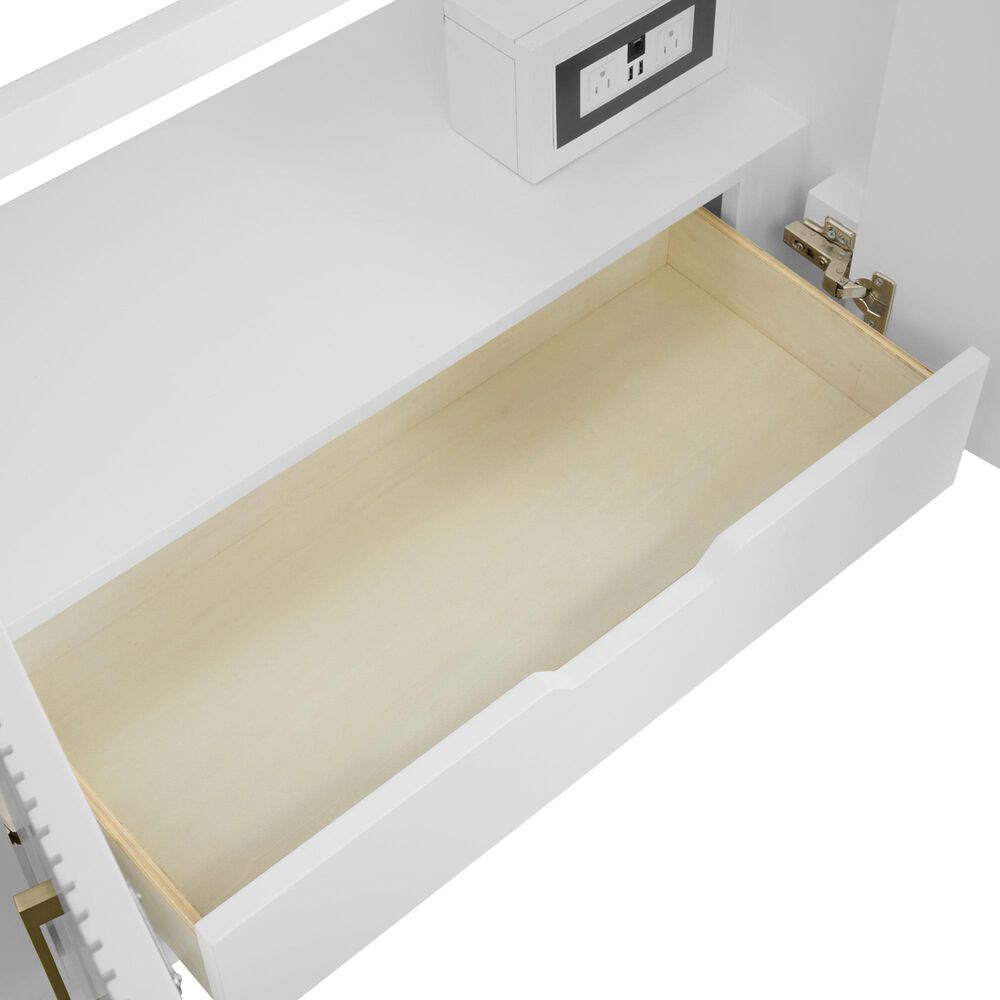 37B Fenwick 36" Single Bathroom Vanity in Bright White with Glossy White Composite Stone Top and Backsplash, , large