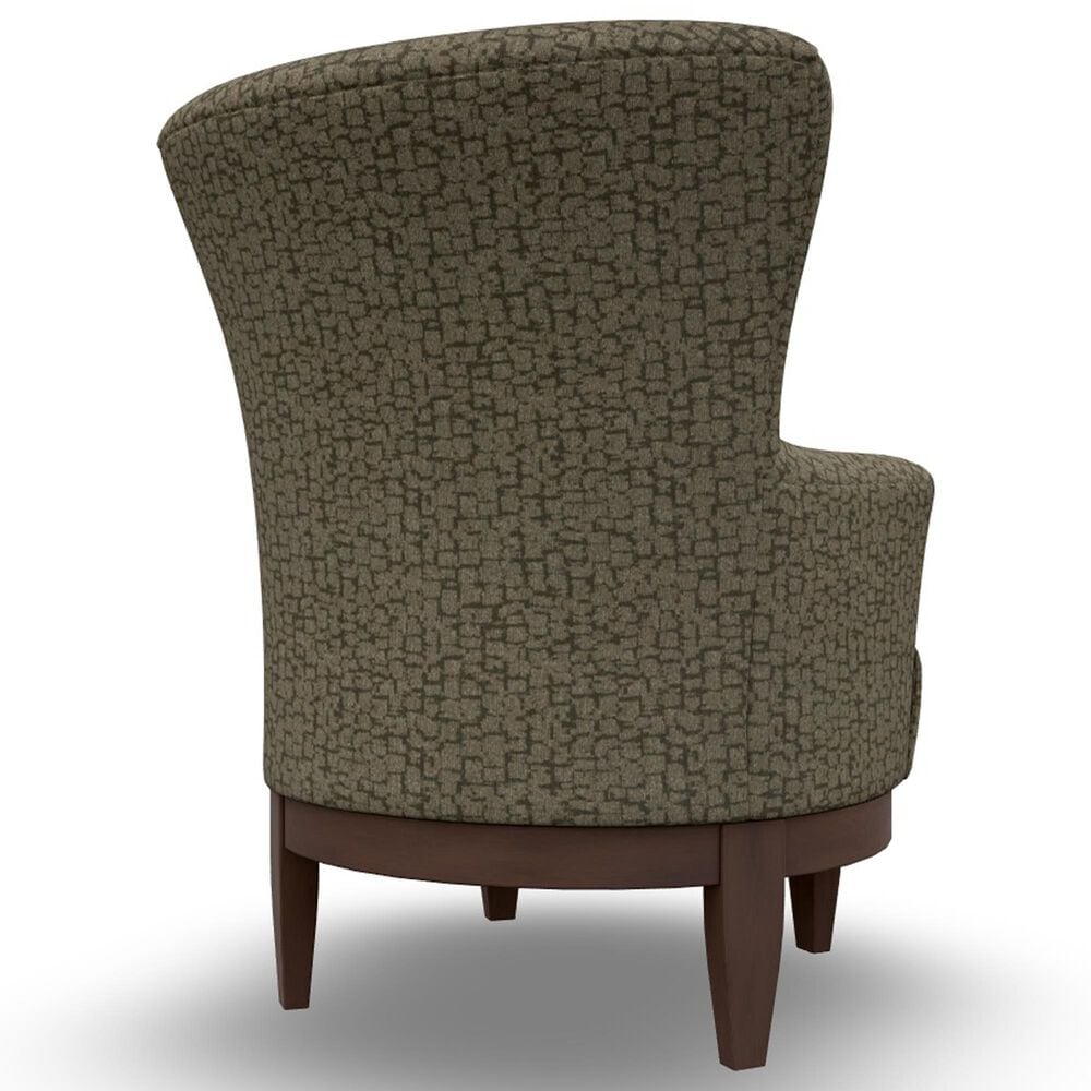 Best Home Furnishings Justine Modern Swivel Chair in Forest, , large