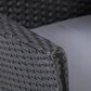 CorLiving Parksville Patio Dining Chair in Black and Ash Gray (Set of 2), , large