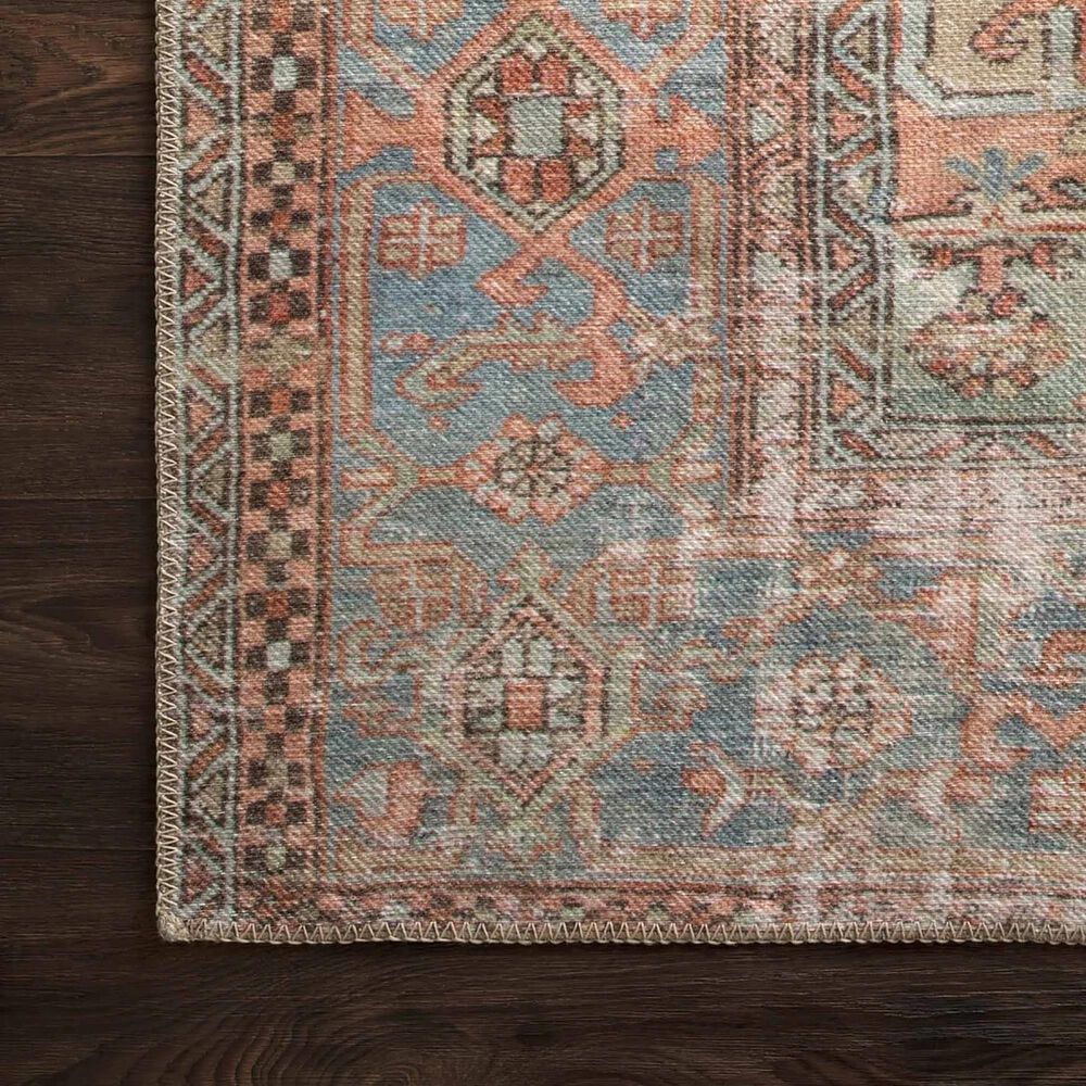 Loloi Loren LQ-15 7&#39;6&quot; x 9&#39;6&quot; Terracotta and Sky Area Rug, , large