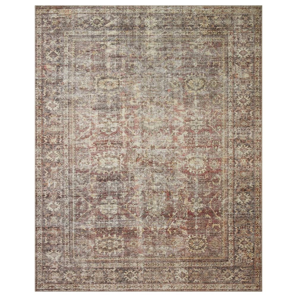 Amber Lewis x Loloi Georgie 10" x 14" Bordeaux and Antique Area Rug, , large
