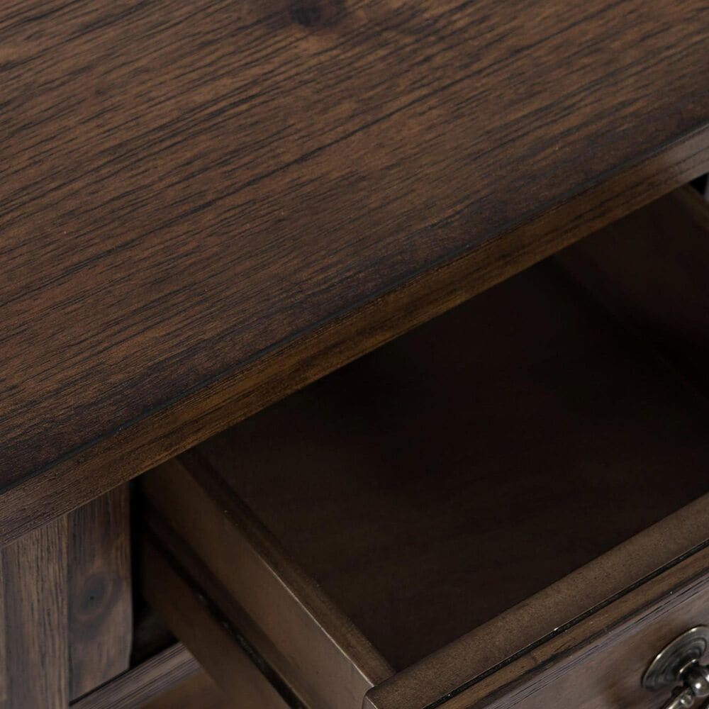 Waltham Bakersfield Power Chair Side Table in Brown, , large