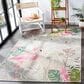 Safavieh Barbados Tropical Flamingo 3"3" x 5" Grey and Pink Indoor/Outdoor Area Rug, , large