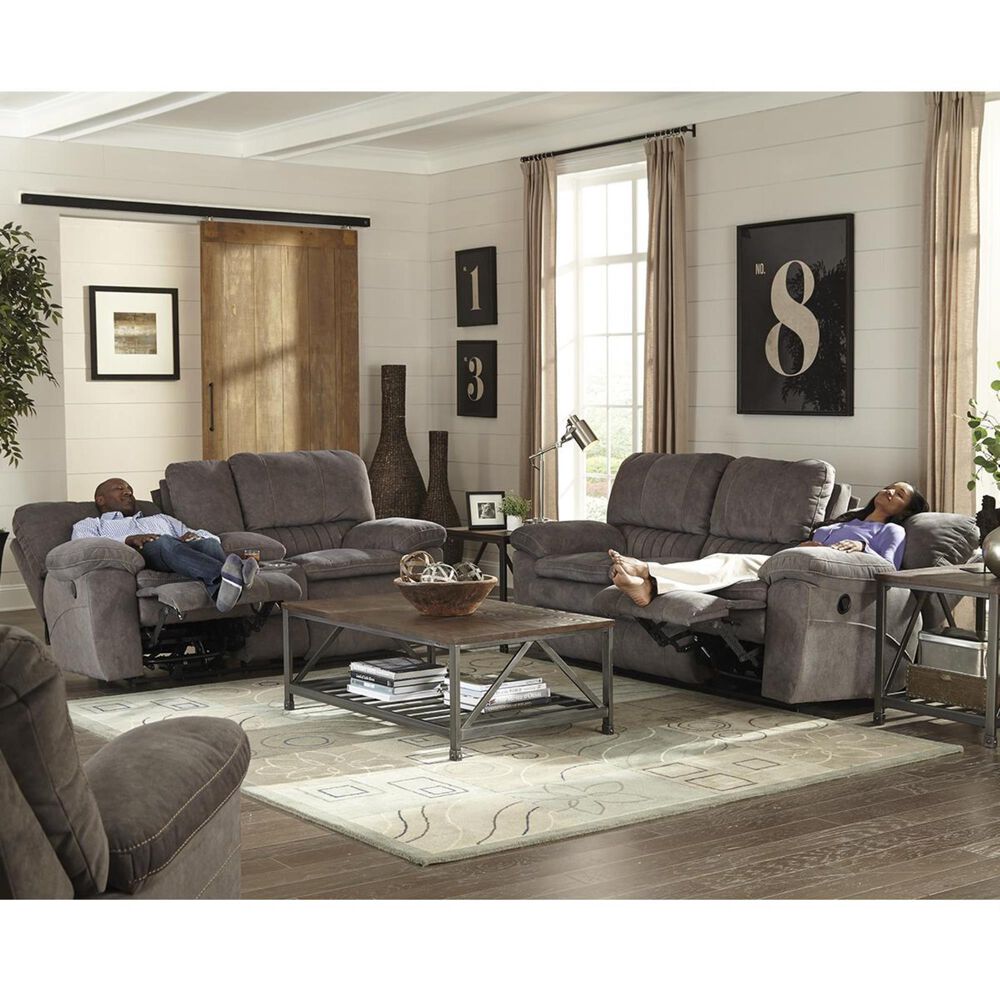 Catnapper Reyes Power Lay Flat Reclining Sofa in Graphite, , large