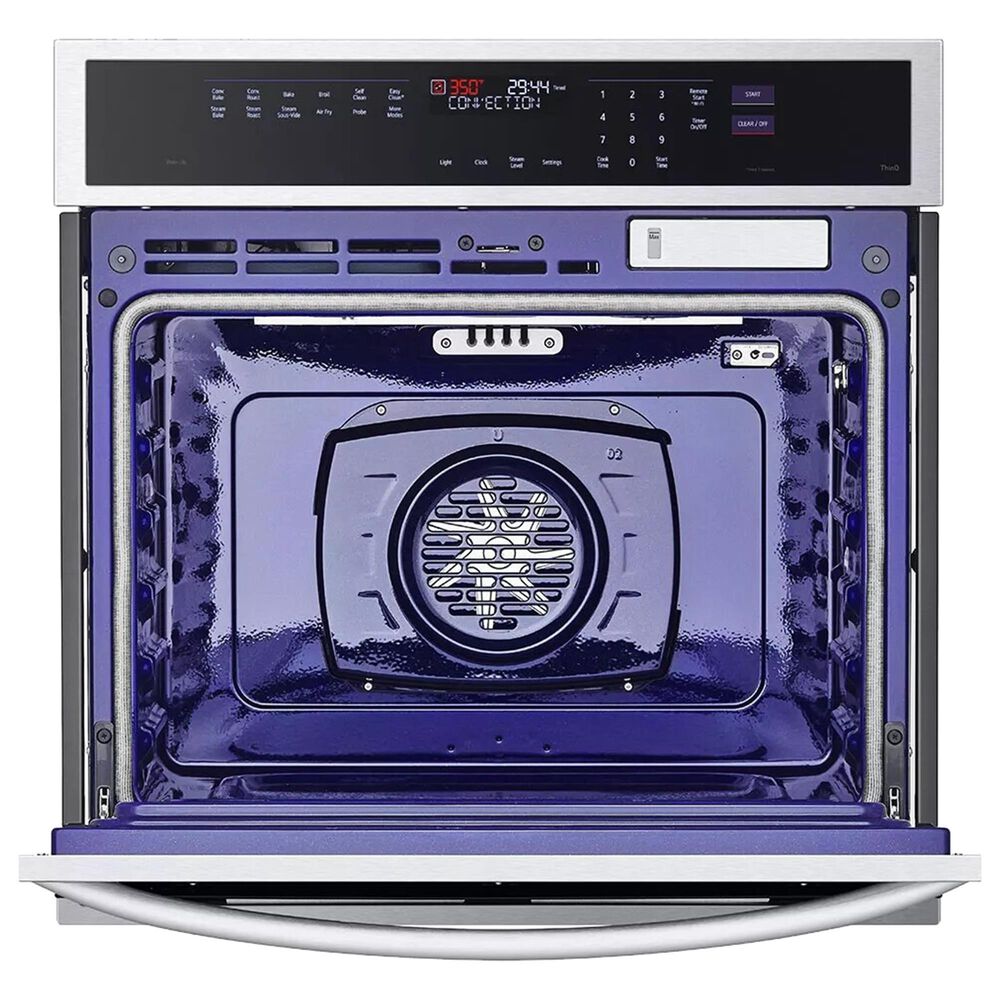 LG 2-Piece Kitchen Package with Stainless Steel 4.7 Cu. Ft. Single Wall Oven and Black Electric Cooktop, , large