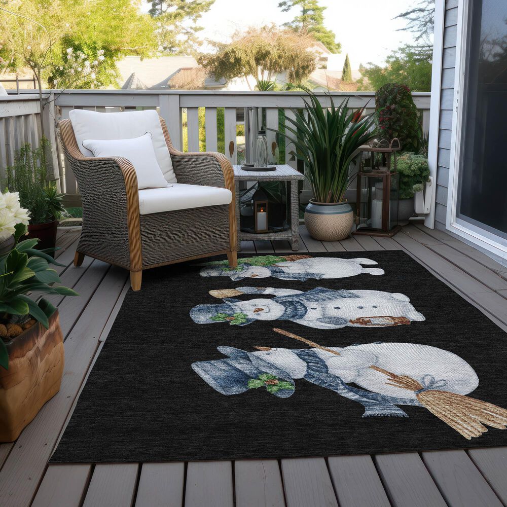 Dalyn Rug Company Wonderland WN34 Black 3&#39; x 5&#39; Area Rug, , large