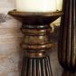 Maple and Jade 12", 15", 18" Decorative Candle Holder in Dark Brown (Set of 3), , large