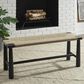Ashley Acerman Accent Bench in Black and Natural, , large
