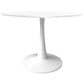 Leisuremod Bristol 40" Round Dining Table with MDF Top in White - Table Only, , large