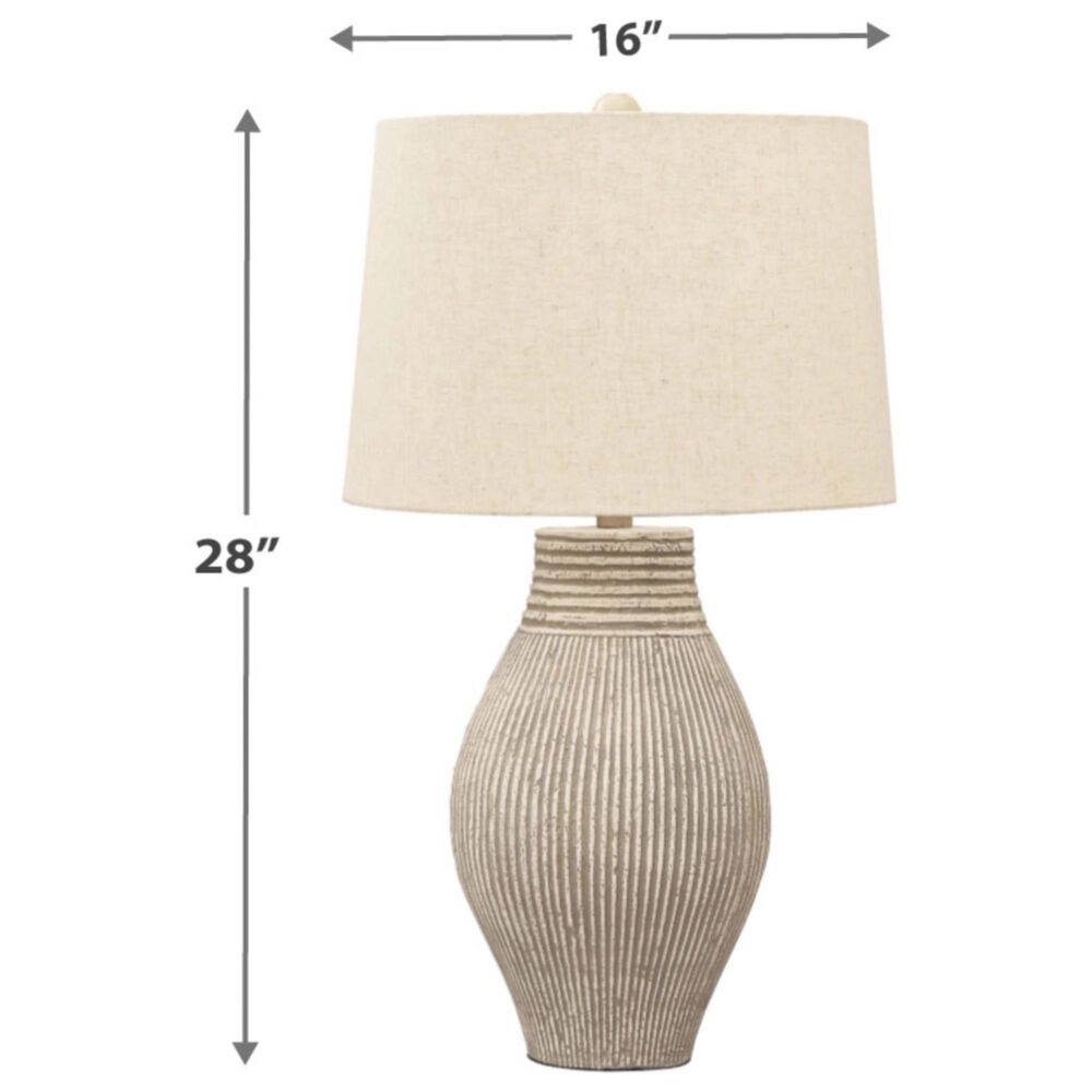 Ashley Layal Paper Table Lamp in Black, , large