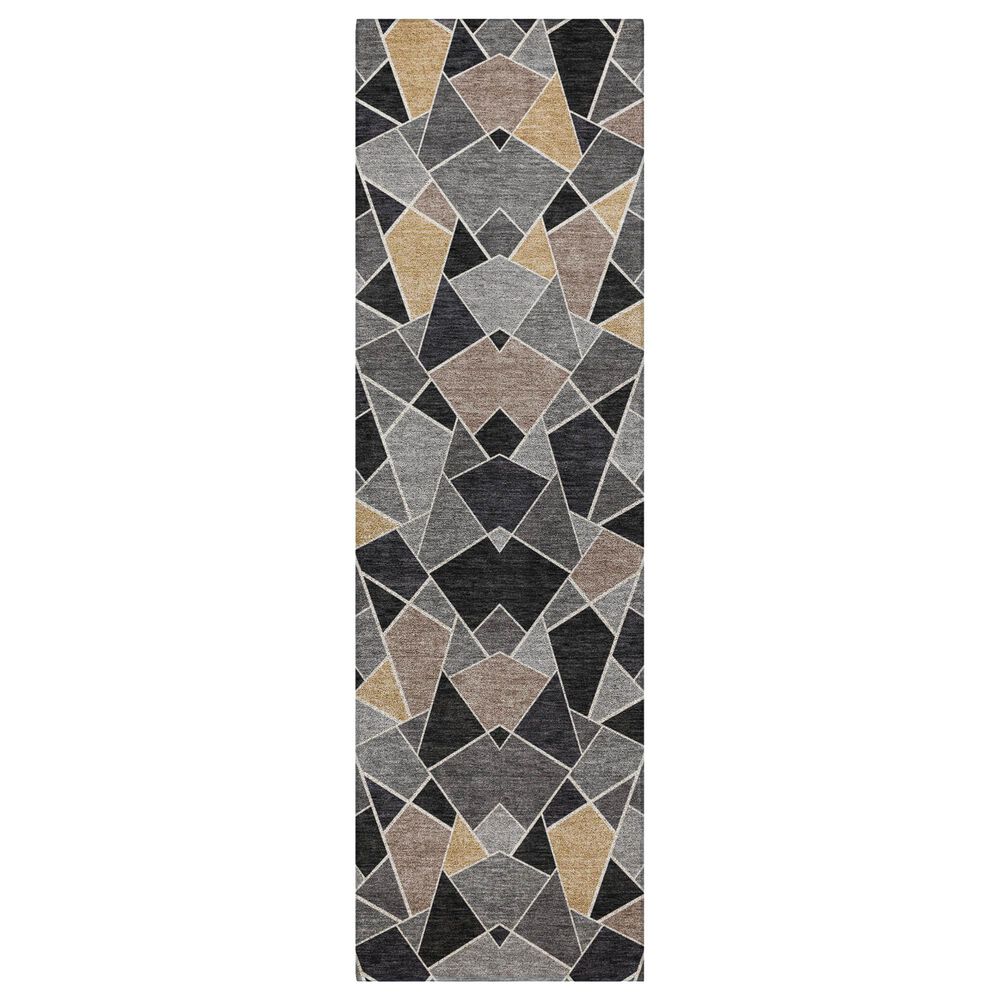 Dalyn Rug Company Kenner KN8 Black 2"3" x 7"6" Runner, , large