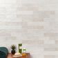 Soho Studio Serena White 3" x 8" Field Ceramic Tile, , large