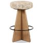 Four Hands Damon Swivel Counter Stool in Washed Natural Oak and Oxidized Grey, , large