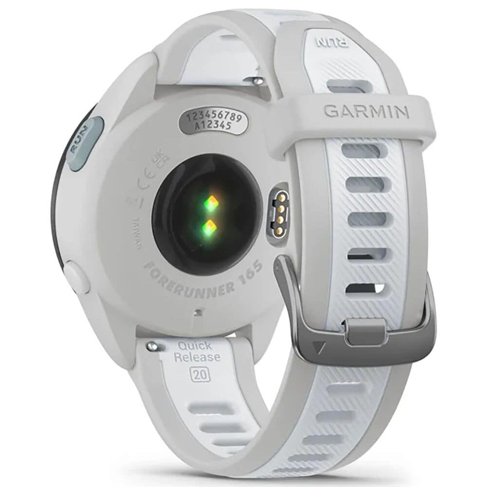 Garmin Forerunner 165 Smartwatch 30.4mm in Mist Gray and Whitestone, , large