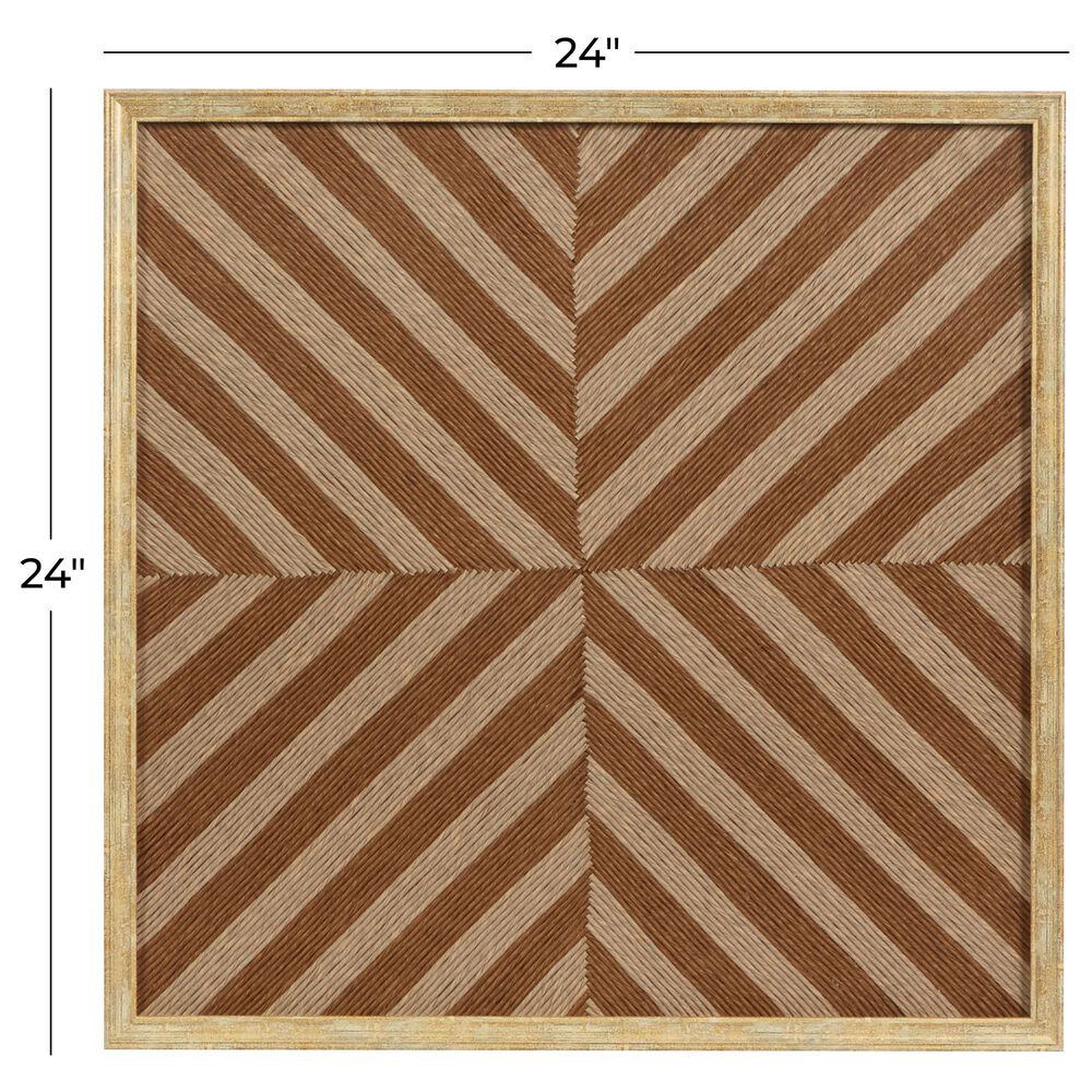 Maple and Jade 24&quot; x 24&quot; Wall Decor in Beige and Golden Brown, , large