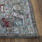 RIZZY Signature Gray and Multicolor 9" x 12" Area Rug, , large