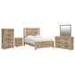 Ashley Brozmont 5 Piece Queen Panel Bedroom Set in Natural Brown, , large