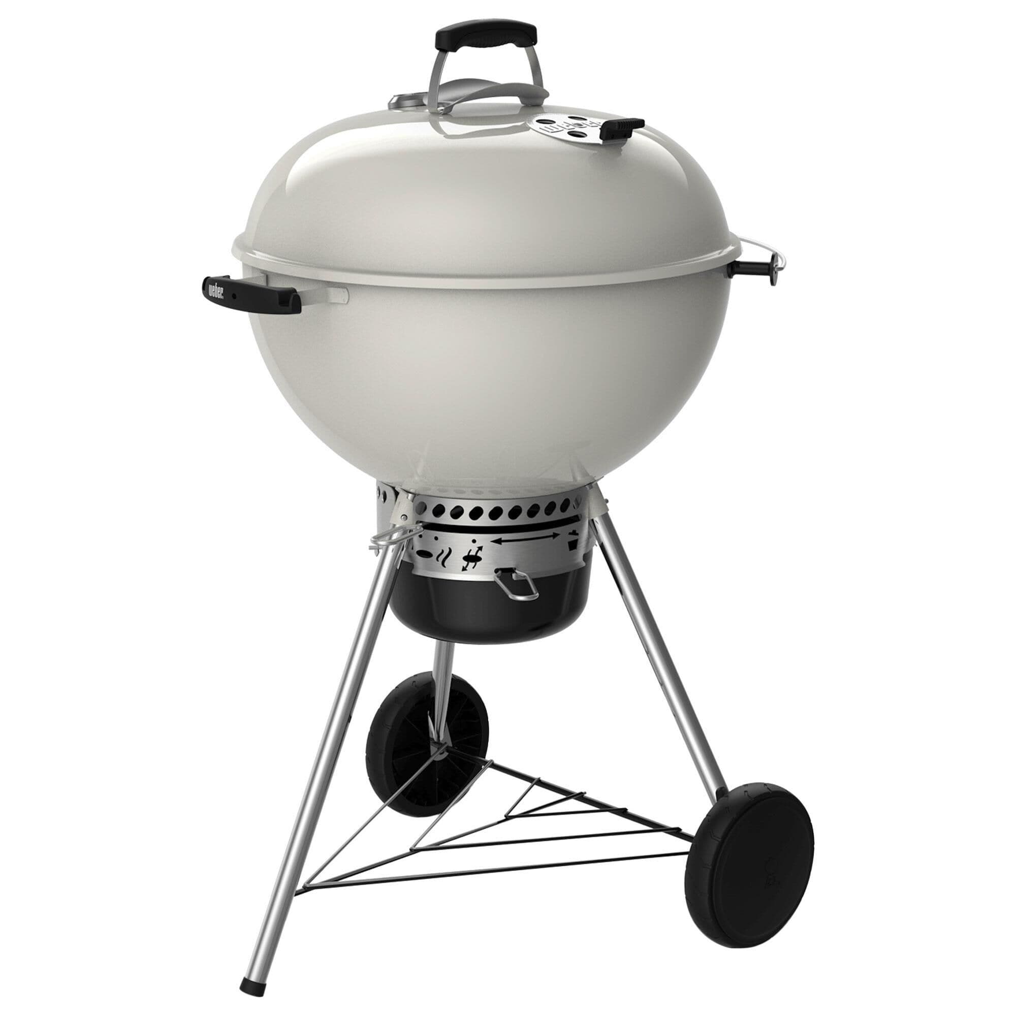 Weber Master Touch Charcoal Grill with Premium Grill Cover in Ivory