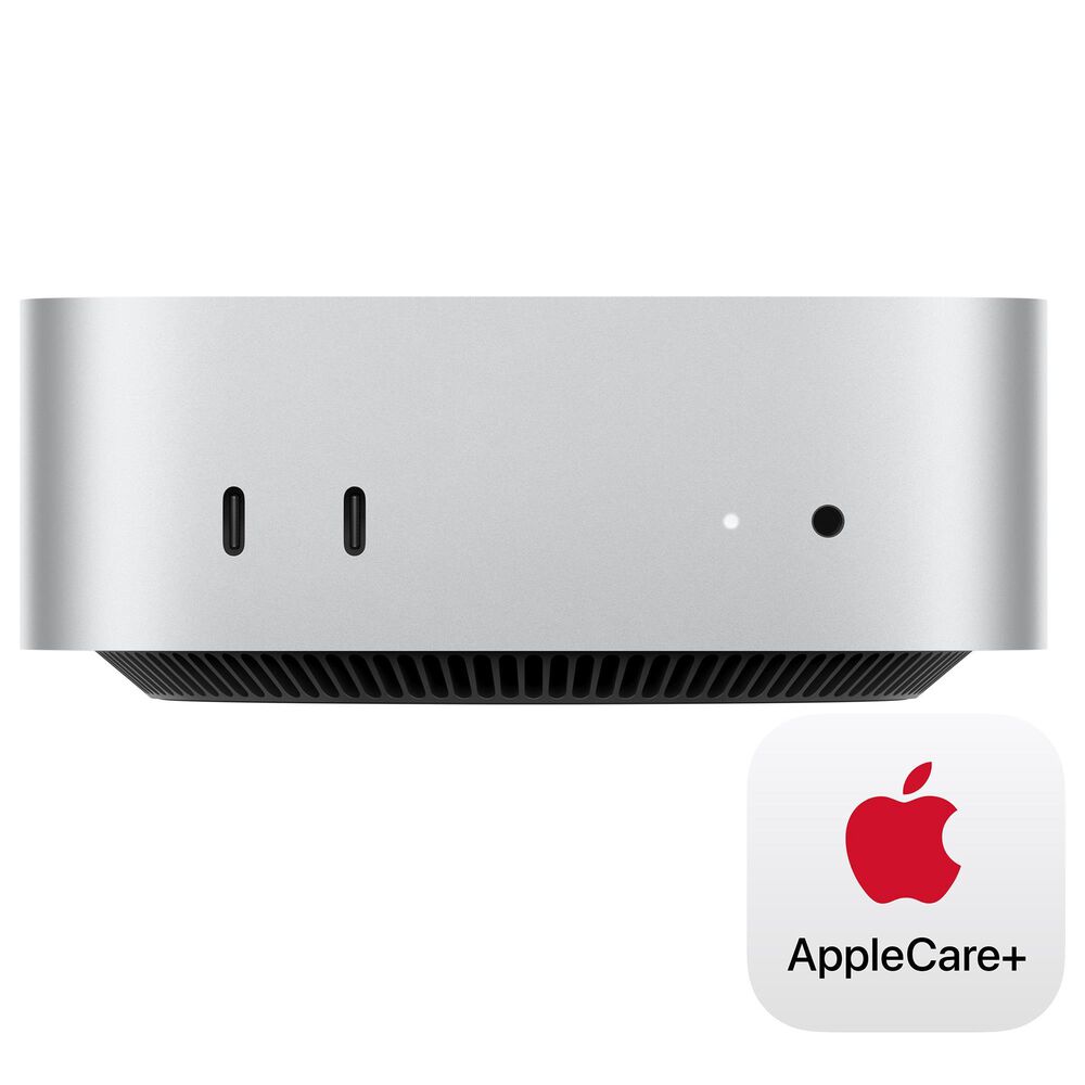 Apple Mac mini Desktop - Apple M4 Pro chip - 12-core CPU - 24GB RAM - 16-core GPU - 512GB SSD in Silver with 3-Year AppleCare+, , large