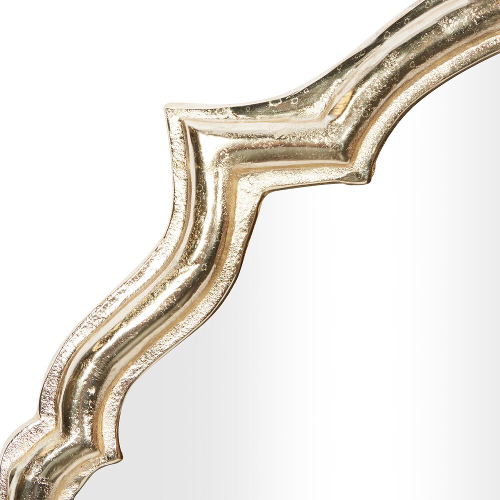 Maple and Jade 25&quot; x 36&quot; Wall Mirror in Polished Gold, , large