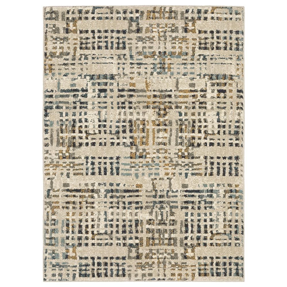 Oriental Weavers Carson Hayward 748F 2"3" x 7"6" Beige Scatter Rug, , large