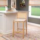 Linon Home Decor Bauer Barstool in Natural (Set of 2), , large