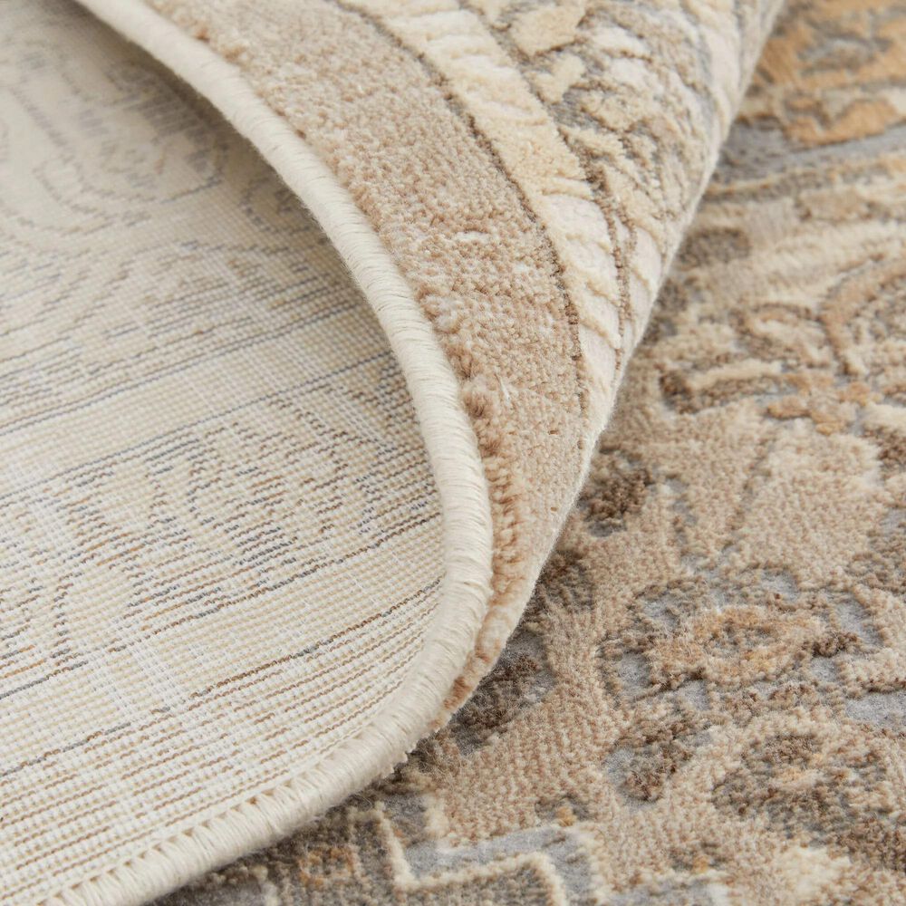 Feizy Celene 39KXF 7&#39;9&quot; x 10&#39; Beige and Gray Area Rug, , large