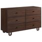 Oxford Baby Meridian 6 Drawer Dresser in Cognac, , large
